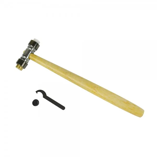 4 OZ BRASS AND NYLON TEXTURING HAMMER WITH WRENCH