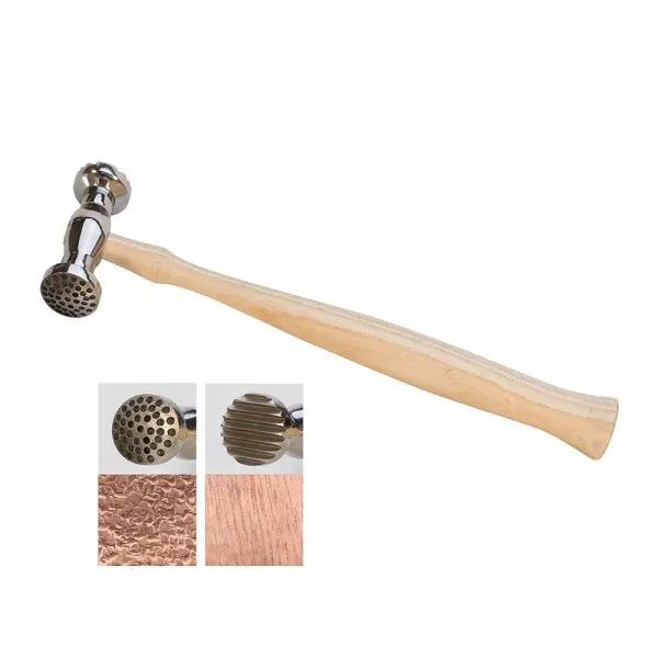ROUND DIMPLES AND NARROW PINSTRIPE TEXTURING HAMMER