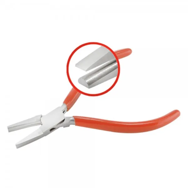 FLAT AND HALF ROUND PLIERS 130MM