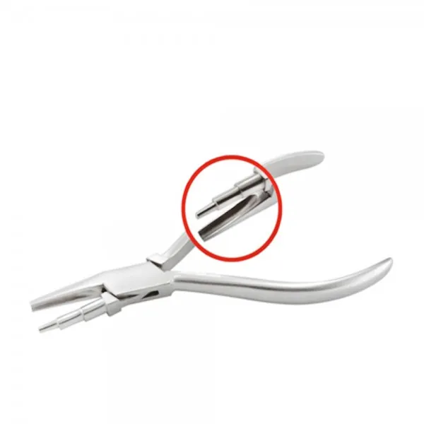 WIRE LOOPING PLIERS CONCAVE LOWER JAW POLISHED