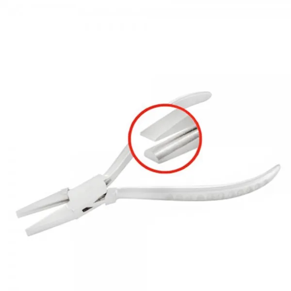 FLAT AND HALF ROUND PLIERS GROOVE HANDLE 130MM