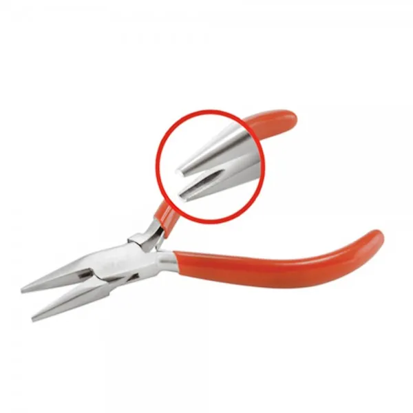 SPECIAL CHAIN NOSE PLIERS WITH GROOVE 130MM