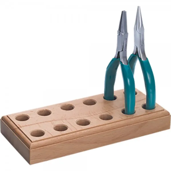 WOODEN PLIER STAND FOR 6 PLIERS