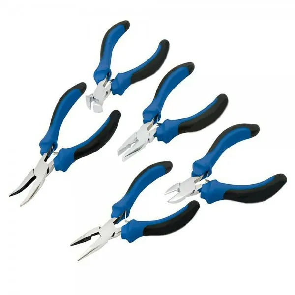 5 PIECE SOFT GRIP MINI PLIERS SET