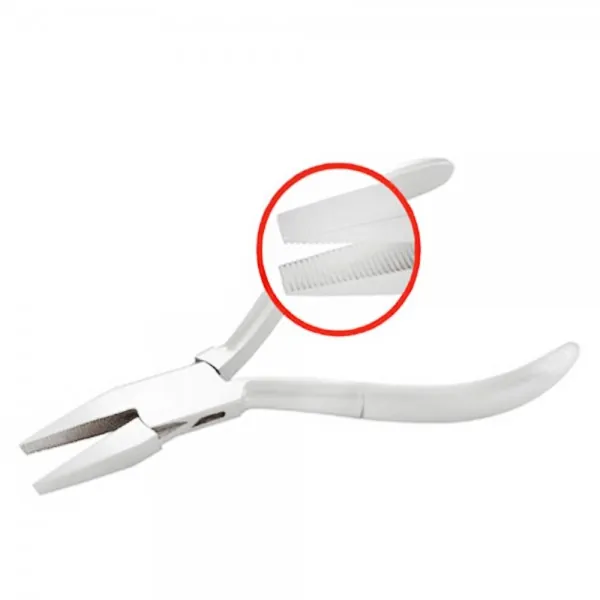 OPTICIAN FLAT PLIERS SERRATED JAW 140MM