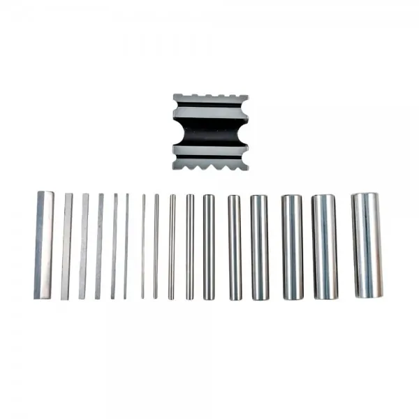 SWAGE BLOCK AND PUNCH SET WITH WOOD STAND