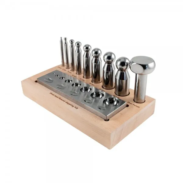 OVAL AND ROUND DAPPING SET - 9 PIECE