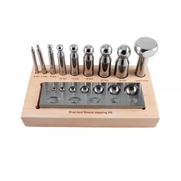 OVAL AND ROUND DAPPING SET - 9 PIECE