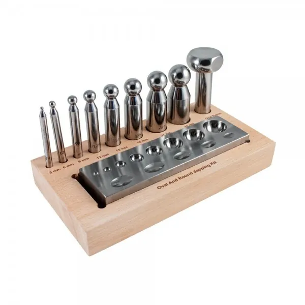 OVAL AND ROUND DAPPING SET - 9 PIECE