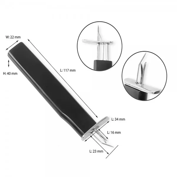 KNOTTING TOOL KNOTTER BEADS JEWELLERS PROFESSIONAL TIGHT CONSISTENT KNOT BLACK