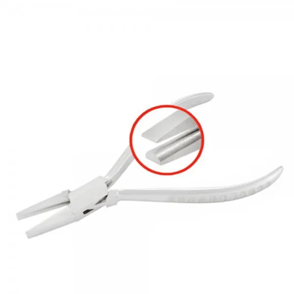 FLAT AND HALF ROUND PLIERS GROOVE HANDLE 130MM